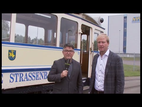 Mit dem neuen NVS-Chef in der Traditionsstraßenbahn