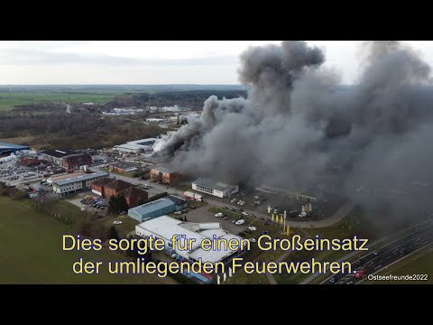 Inferno in Grevesmühlen – Handwerksbetrieb nur noch Schutt und Asche