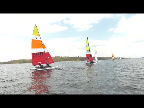 Action auf dem Schweriner See beim CAT CUP des SSV