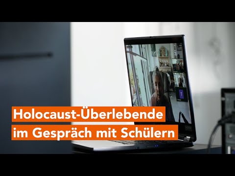 Holocaust Überlebende in zoom-Meeting mit Schulklasse Rövershagen