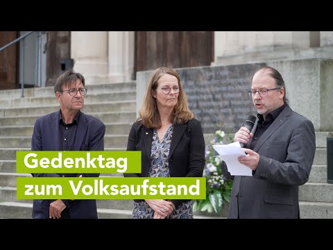 Kranzniederlegung zum Gedenken an den Volksaufstand 1953 in Schwerin