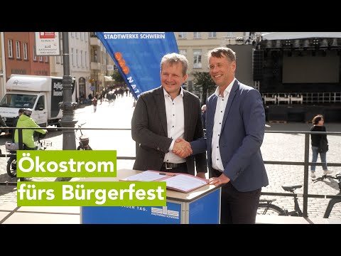 Stadtwerke Schwerin liefern Ökostrom zum Bürgerfest