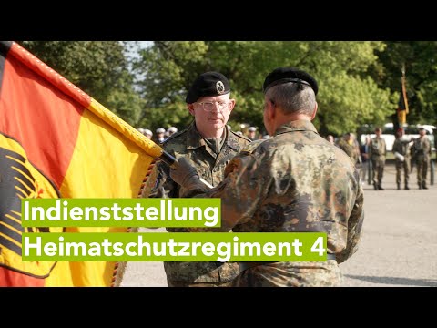 Heimatschutzregiment 4 in Dienst gestellt