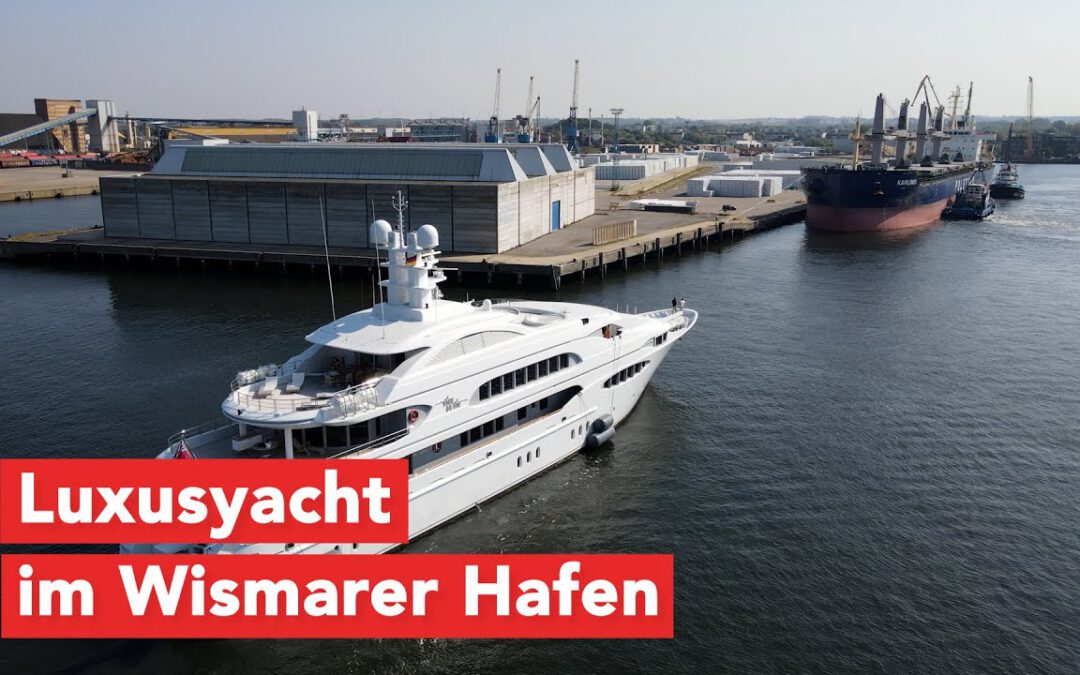 Hafenreport: Luxusjacht im Wismarer Hafen