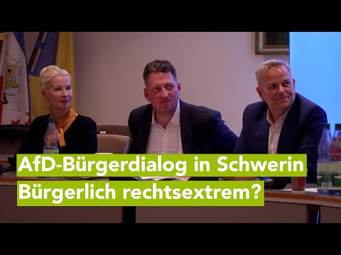 AfD-Bürgerdialog in Schweriner Rathaus – Rechtsextreme mit bürgerlichem Deckmantel?