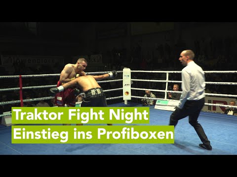 Traktor Fight Night begeistert Schwerin: Denis Radovan siegt durch T.K.O.