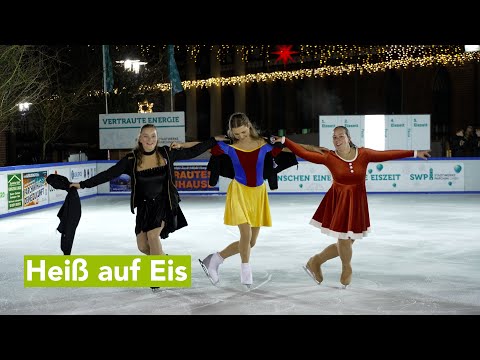 Stadtwerke Parchim sorgen für Eislauf-Spaß auf dem Schuhmarkt Parchim