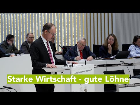 Diskussion um Wirtschaftspolitik in M-V bestimmt Aktuelle Stunde im Landtag Schwerin